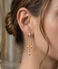 Boucles d’Oreilles Cascades d’Étoiles