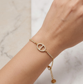 Bracelet Maillon Oval & Strass