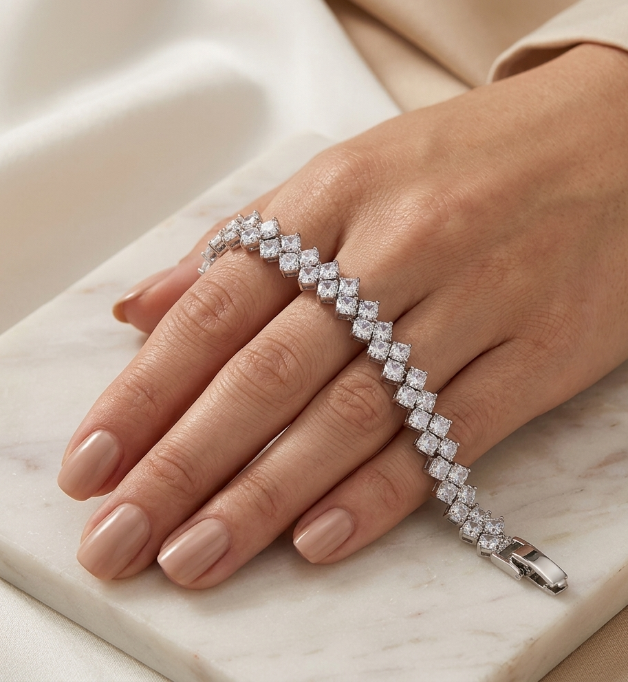 Bracelet Riviera Zigzag