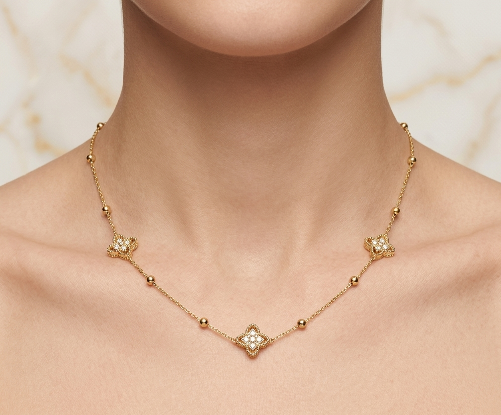 Collier Fleurs d’Étoiles