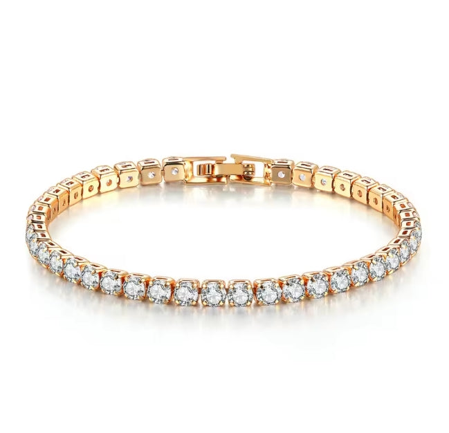 Bracelet Tennis Chic en Acier