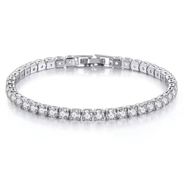Bracelet Tennis Chic en Acier