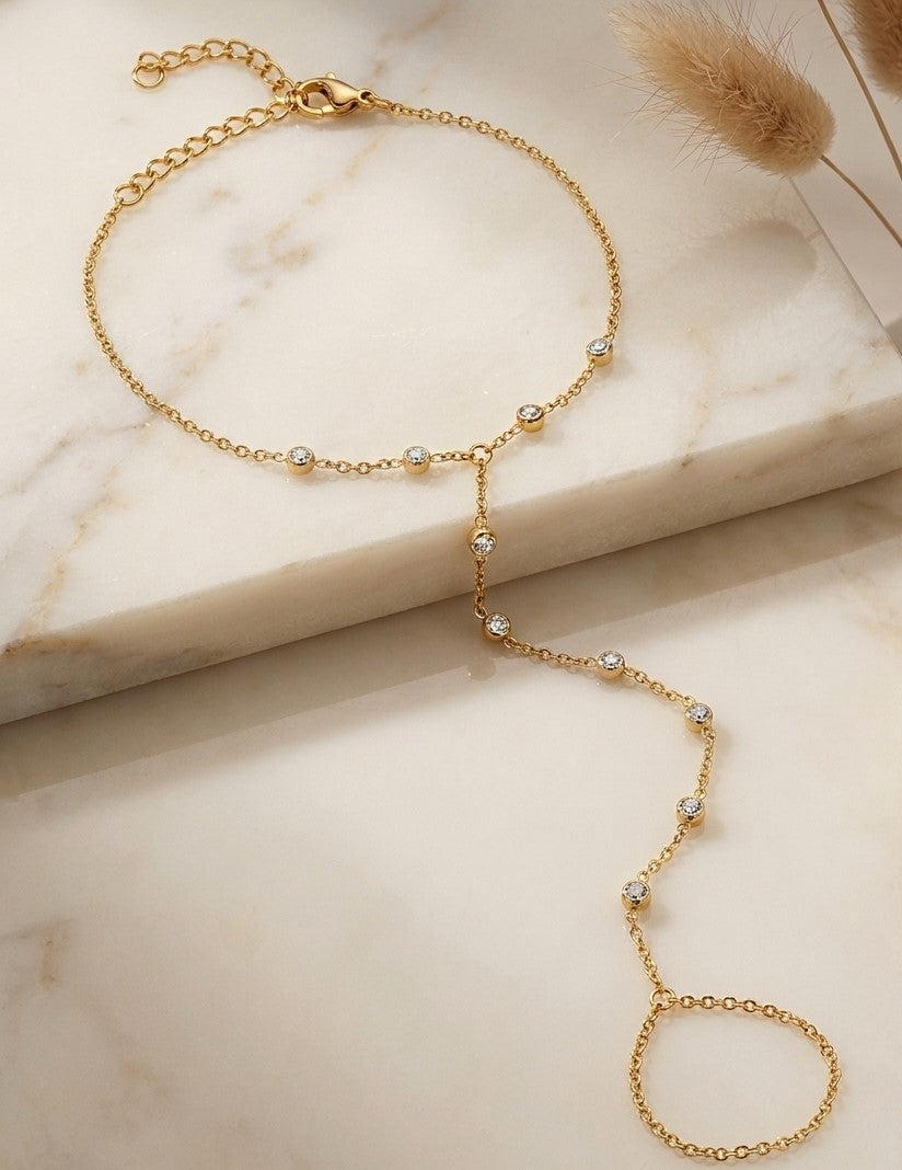 Bracelet à chaîne perlée